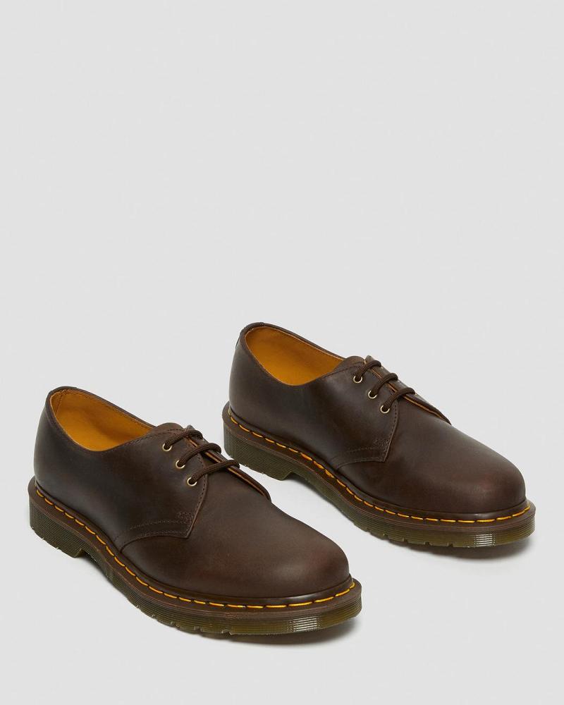 Zapatos Oxford Dr Martens 1461 Crazy Horse Cuero Hombre Marrom | MX 224VRW